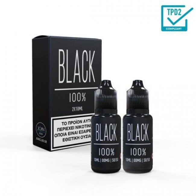 E-LIQUID -  2x10ml Black 100% 11mg