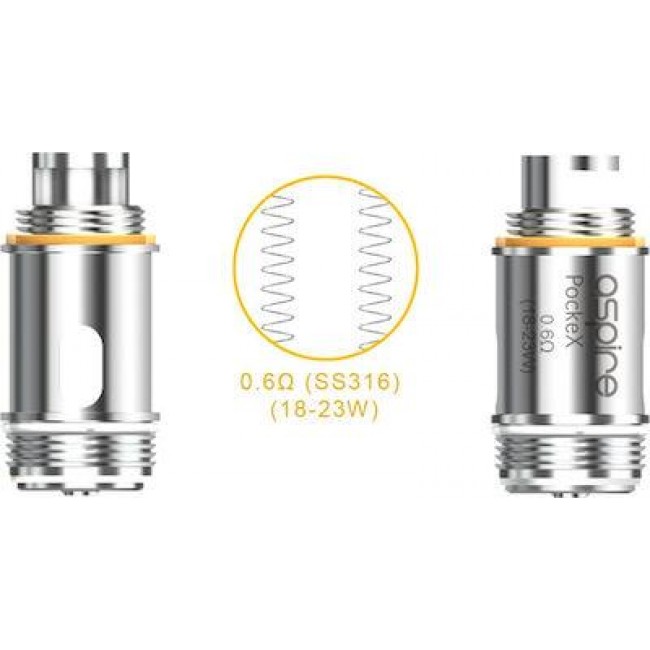 Aspire PockeX 0.6ohm 1τμχ