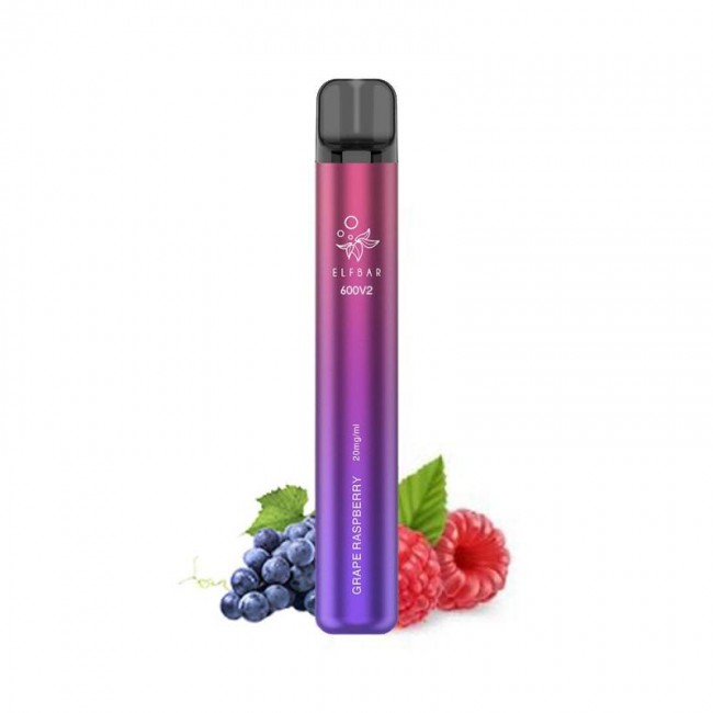 ELF BAR EB 600V2 20MG 2ML GRAPE RASPBERRY