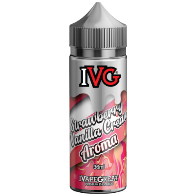 IVG Strawberry and Vanilla Cream Flavor Shots 120ml