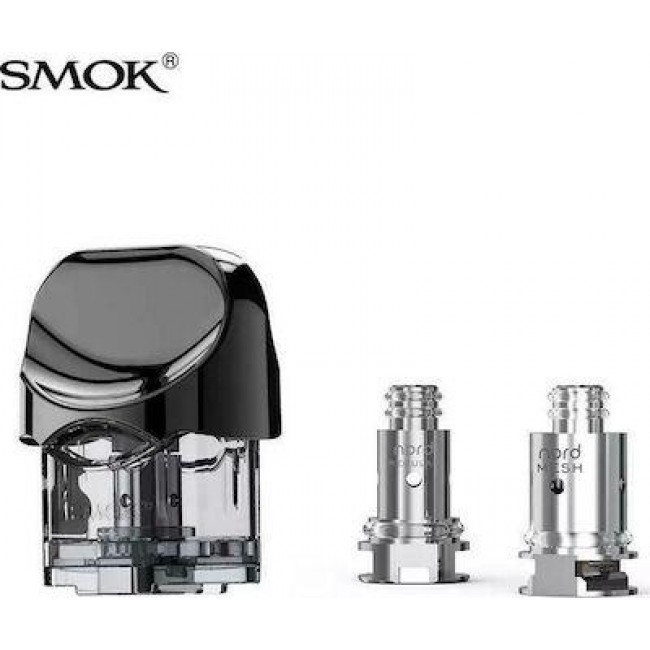 Smok Nord Ανταλλακτικό Pod 2ml με αντιστάσεις 1.4 και 0.6 Ohm